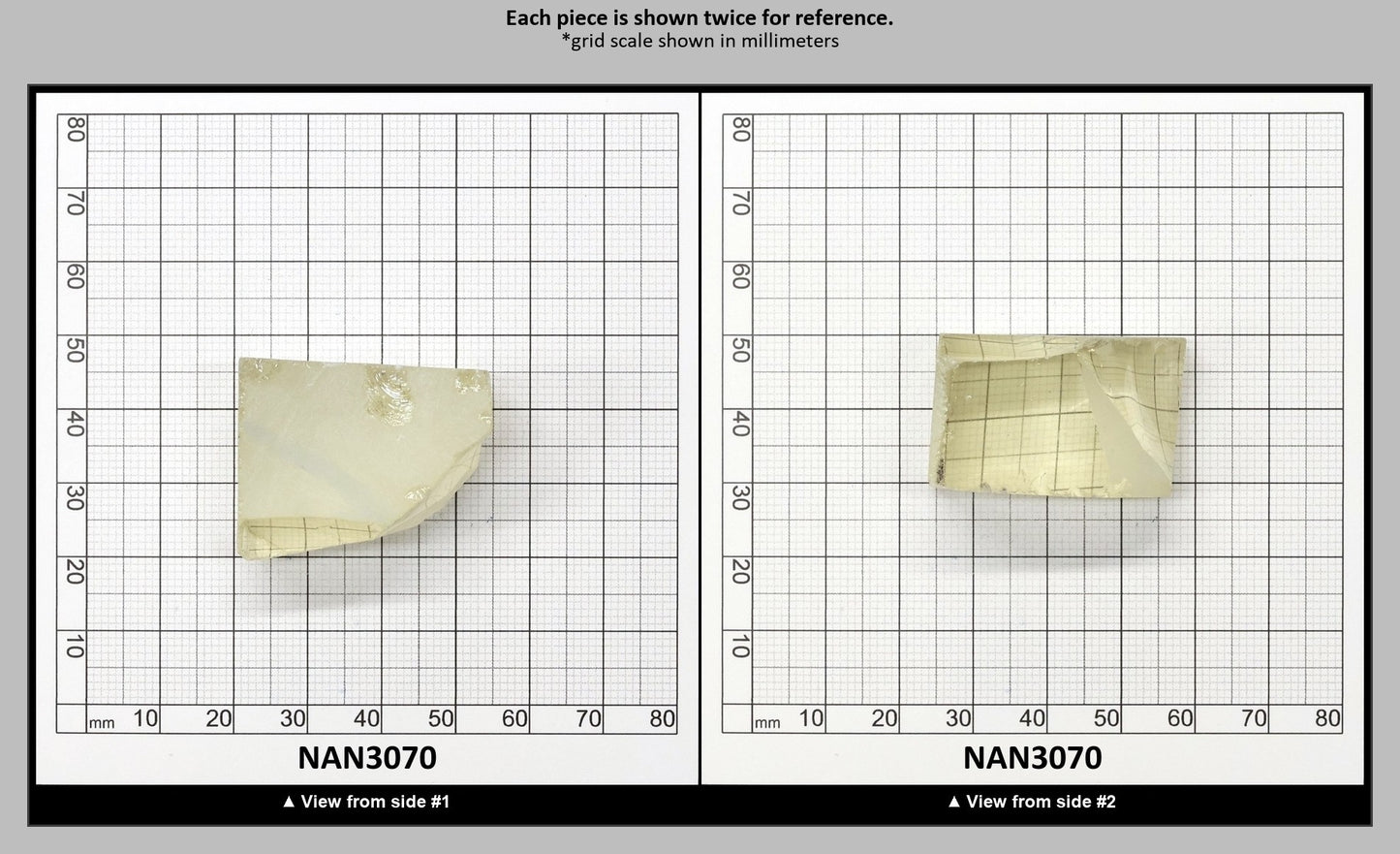 UV Reactive Nanosital #E-377 Lab Created Faceting Rough for Gem Cutting - Various Sizes : NAN3070