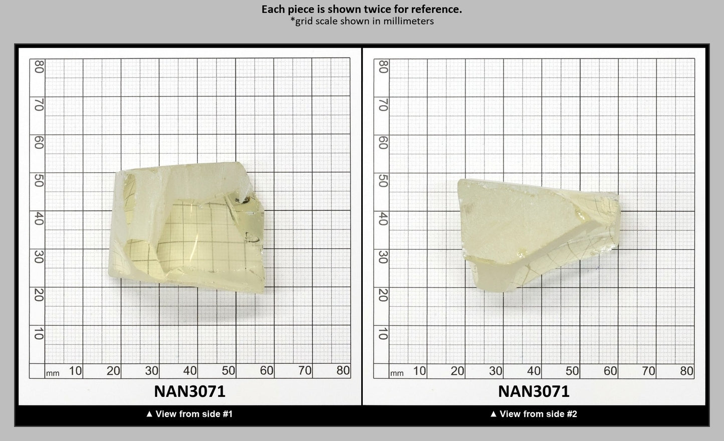 UV Reactive Nanosital #E-377 Lab Created Faceting Rough for Gem Cutting - Various Sizes : NAN3071