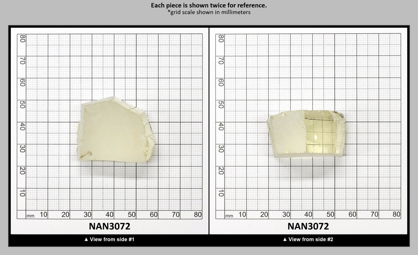 UV Reactive Nanosital #E-377 Lab Created Faceting Rough for Gem Cutting - Various Sizes : NAN3072