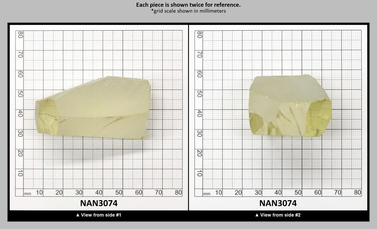 UV Reactive Nanosital #E-377 Lab Created Faceting Rough for Gem Cutting - Various Sizes : NAN3074