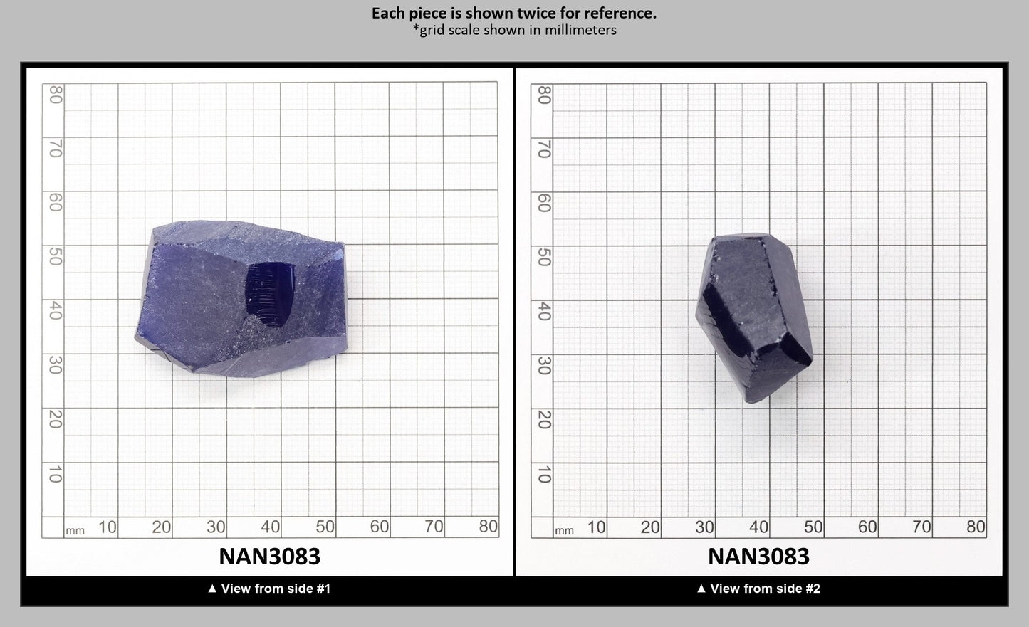 UV Reactive Nanosital #E-459 Lab Created Faceting Rough for Gem Cutting - Various Sizes : NAN3083