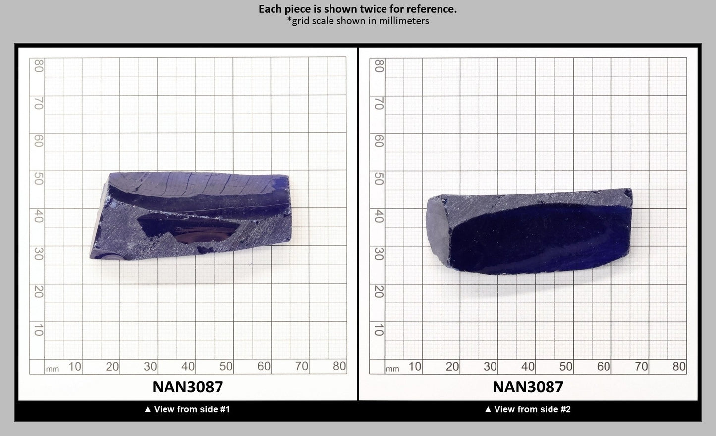 UV Reactive Nanosital #E-459 Lab Created Faceting Rough for Gem Cutting - Various Sizes : NAN3087