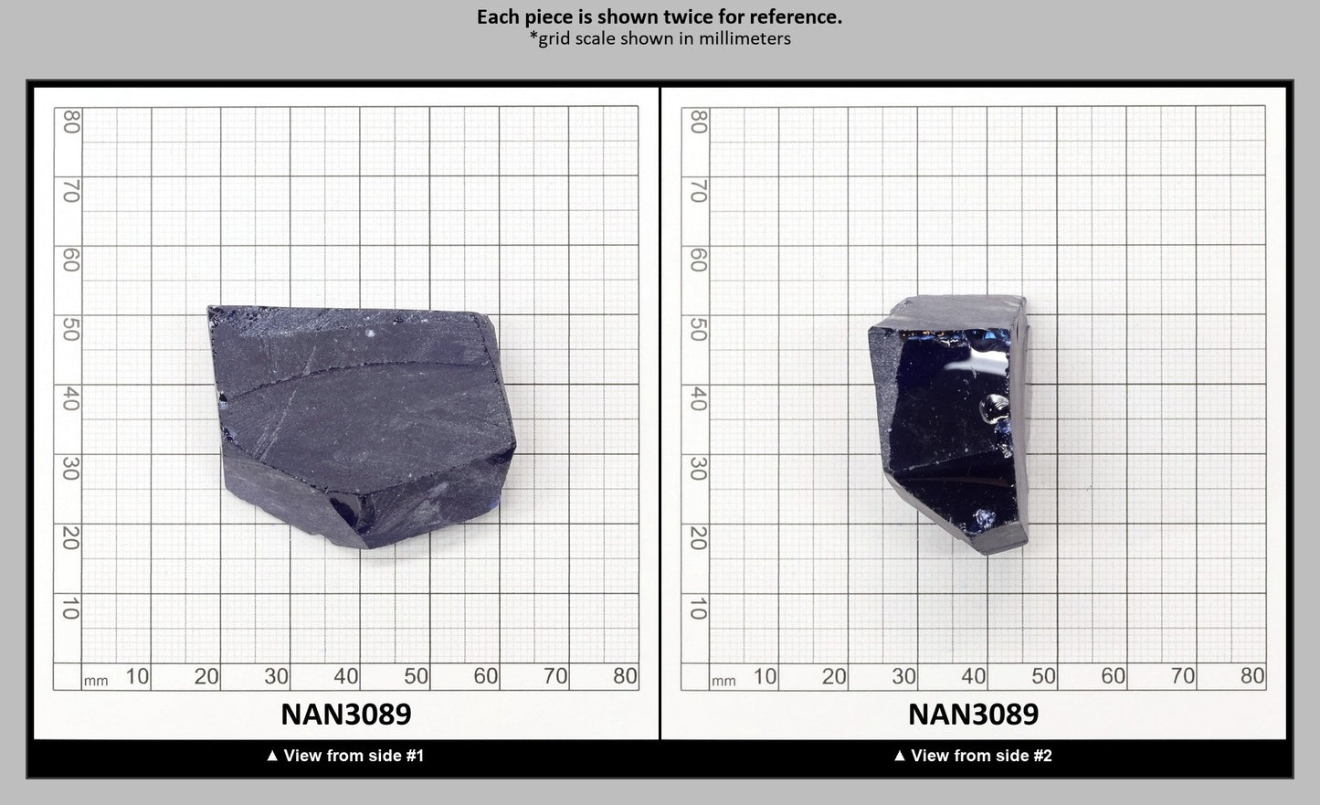UV Reactive Nanosital #E-459 Lab Created Faceting Rough for Gem Cutting - Various Sizes : NAN3089
