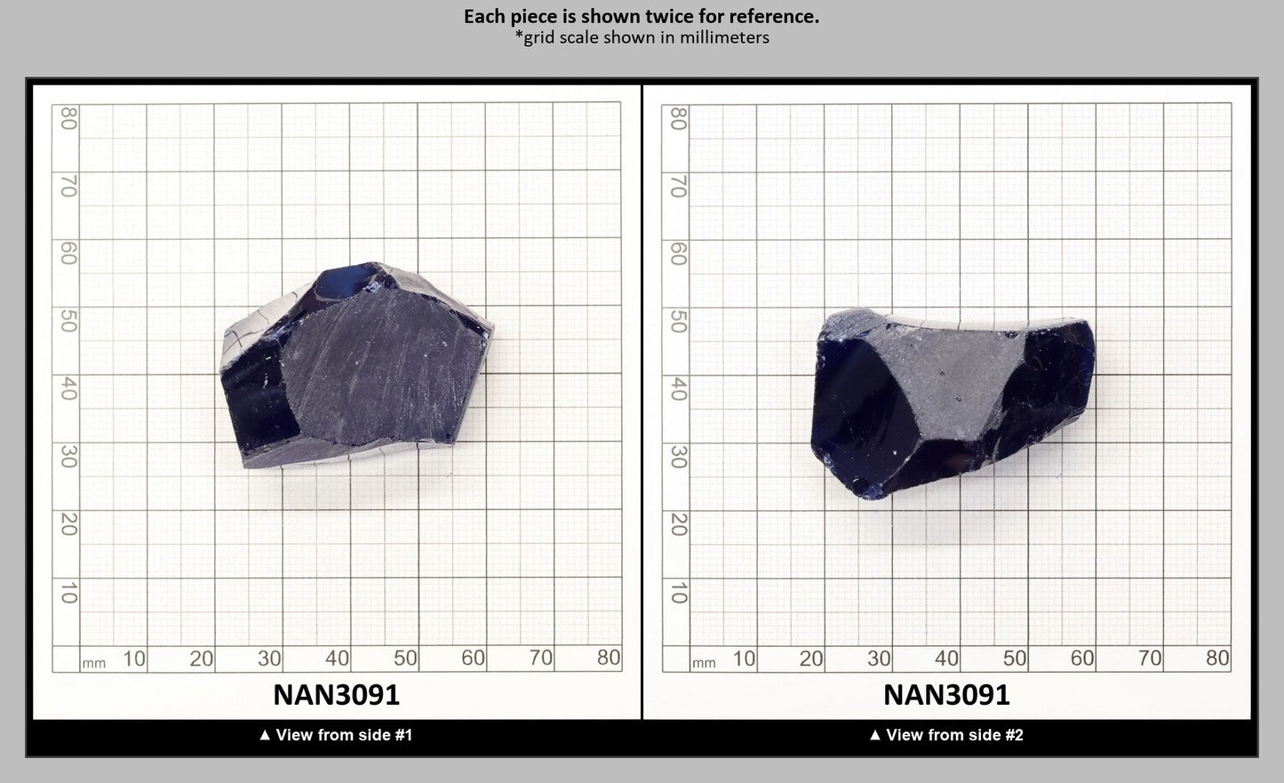 UV Reactive Nanosital #E-459 Lab Created Faceting Rough for Gem Cutting - Various Sizes : NAN3091