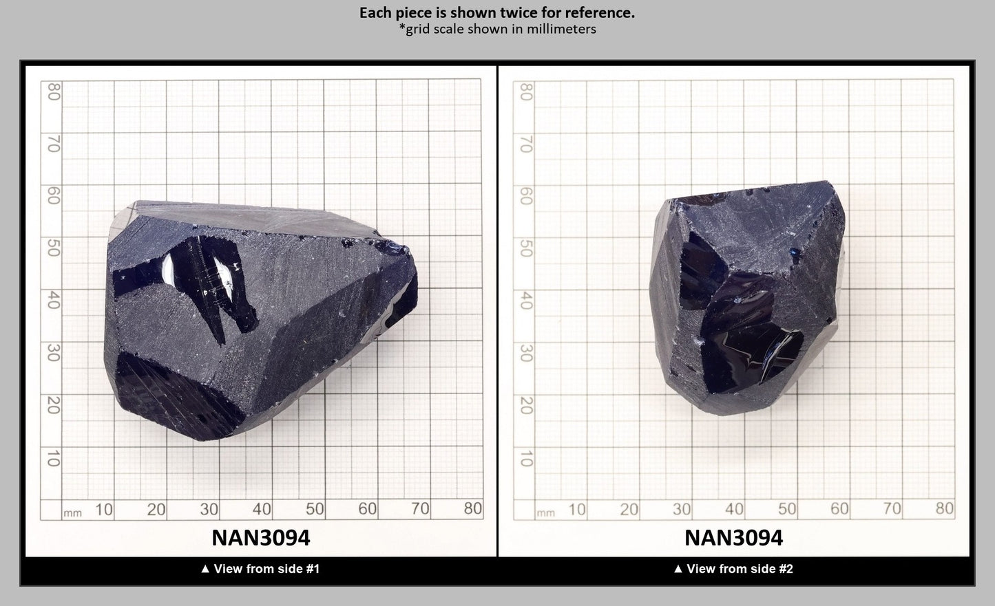 UV Reactive Nanosital #E-459 Lab Created Faceting Rough for Gem Cutting - Various Sizes : NAN3094