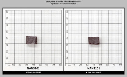 Nanosital Simulated Dark Padparadscha Sapphire Lab Created Faceting Rough for Gem Cutting - #E-481 - Various Sizes : NAN3101