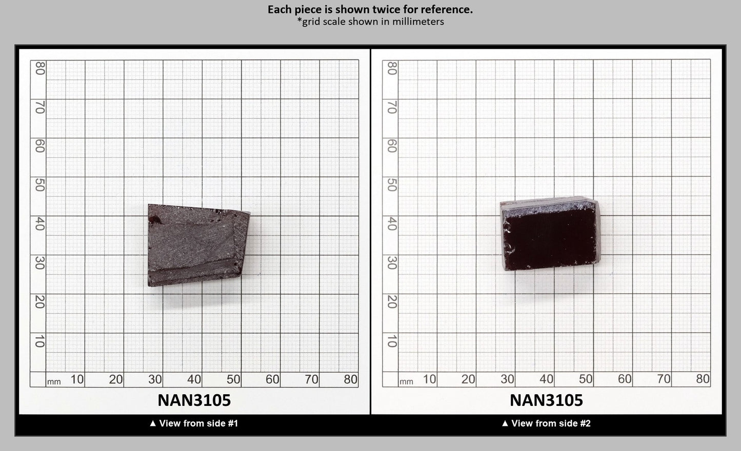 Nanosital Simulated Dark Padparadscha Sapphire Lab Created Faceting Rough for Gem Cutting - #E-481 - Various Sizes : NAN3105