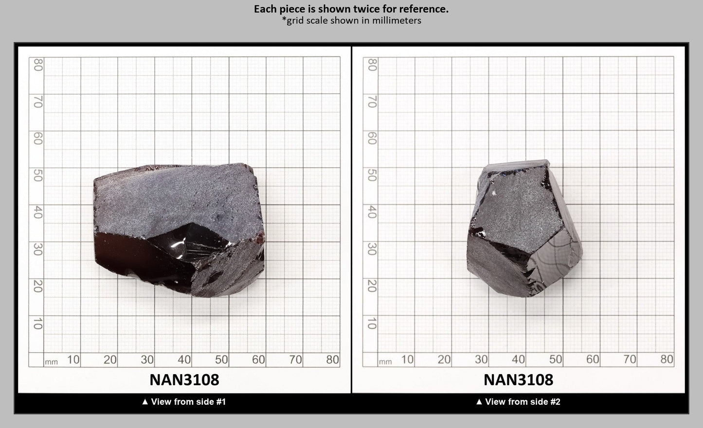 Nanosital Simulated Dark Padparadscha Sapphire Lab Created Faceting Rough for Gem Cutting - #E-481 - Various Sizes : NAN3108