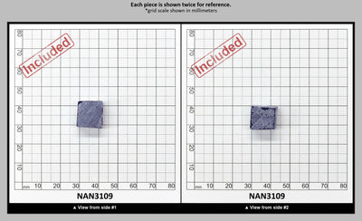 Nanosital Simulated Medium Blue Sapphire (Included)  Lab Created Faceting Rough for Gem Cutting - #Z-597 - Various Sizes : NAN3109