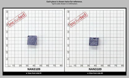 Nanosital Simulated Medium Blue Sapphire (Included)  Lab Created Faceting Rough for Gem Cutting - #Z-597 - Various Sizes : NAN3109