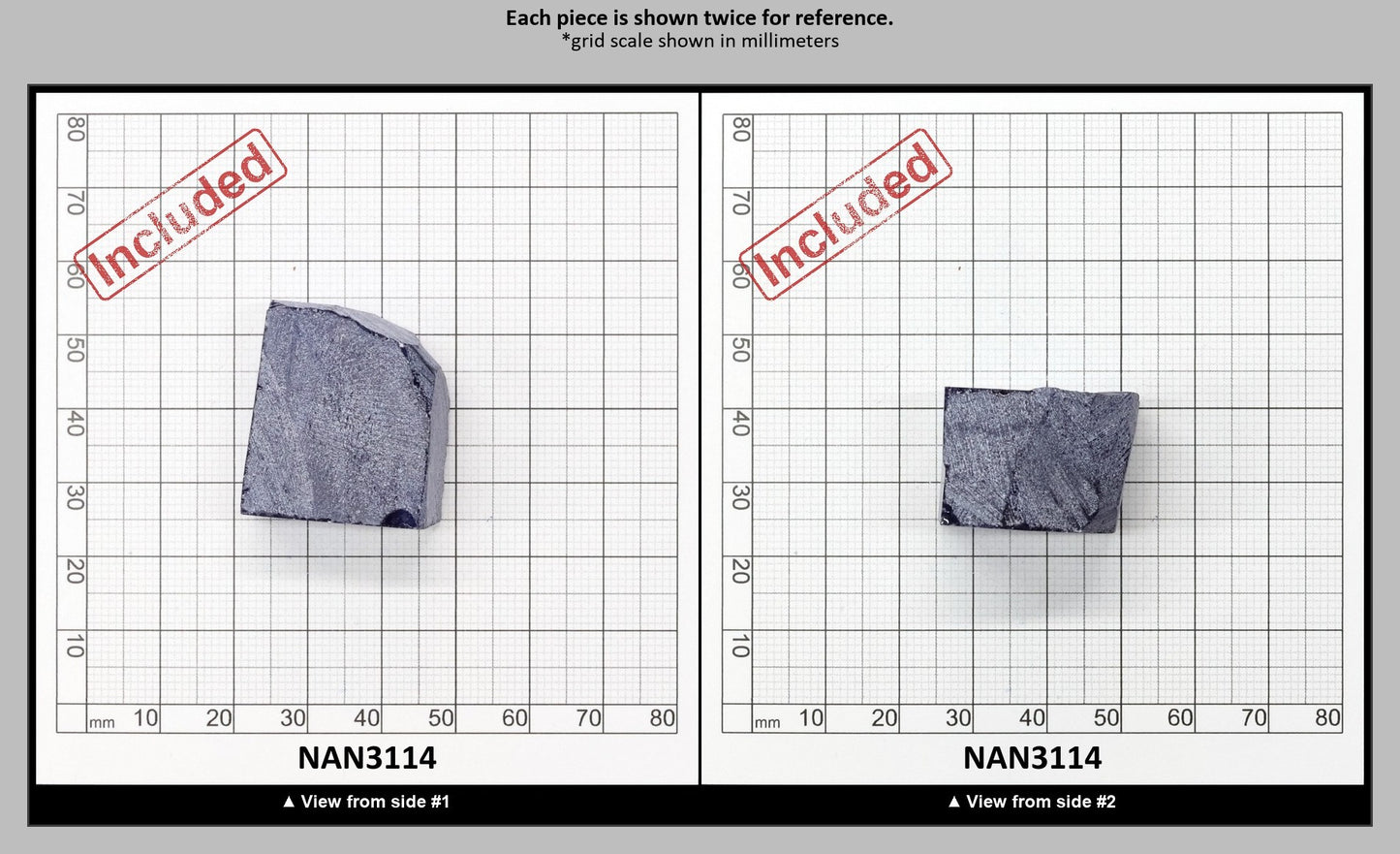 Nanosital Simulated Medium Blue Sapphire (Included)  Lab Created Faceting Rough for Gem Cutting - #Z-597 - Various Sizes : NAN3114