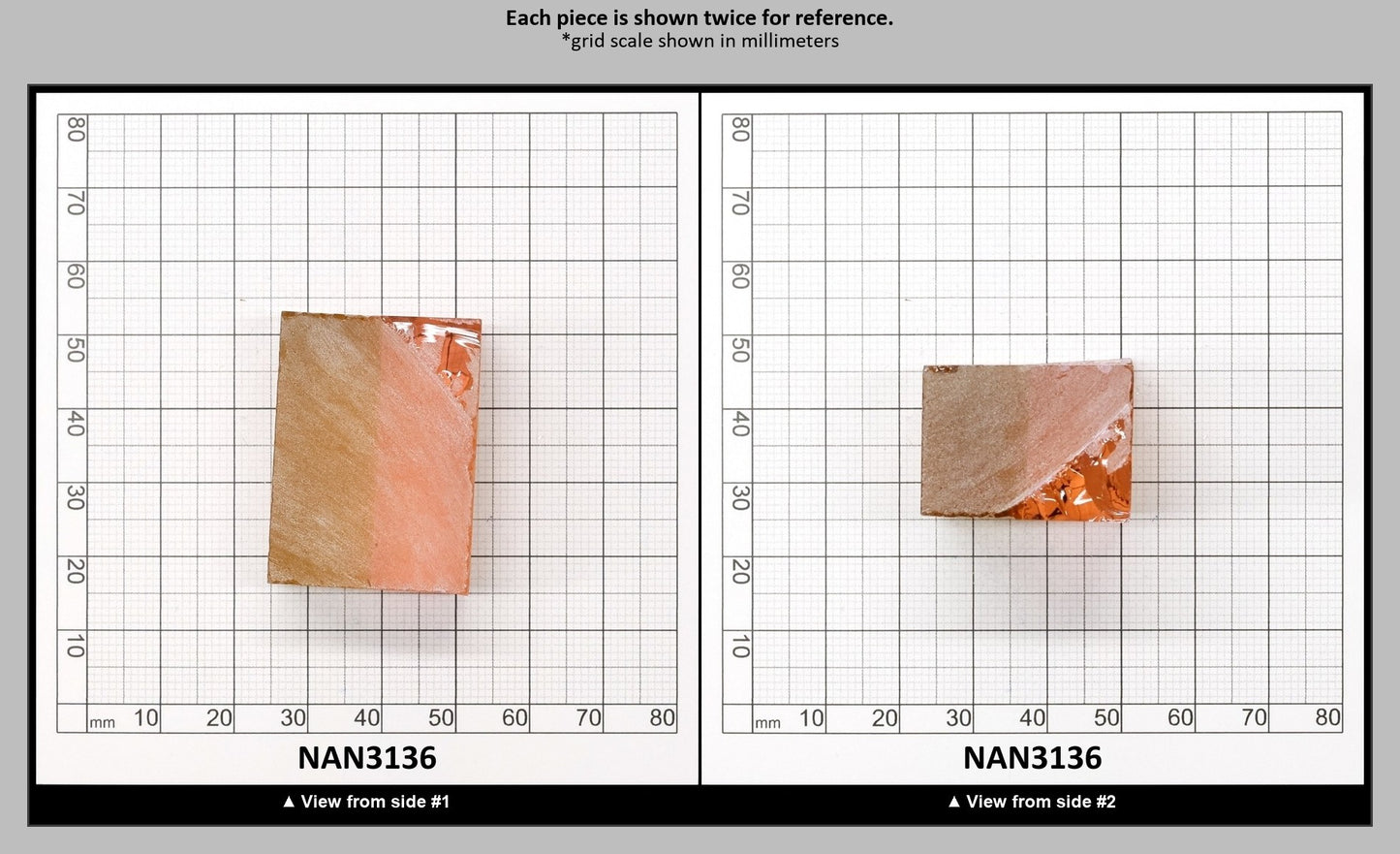 Nanosital Simulated Bi-Color Lab Created Faceting Rough for Gem Cutting - Intense Yellow-Pink - Various Sizes : NAN3136