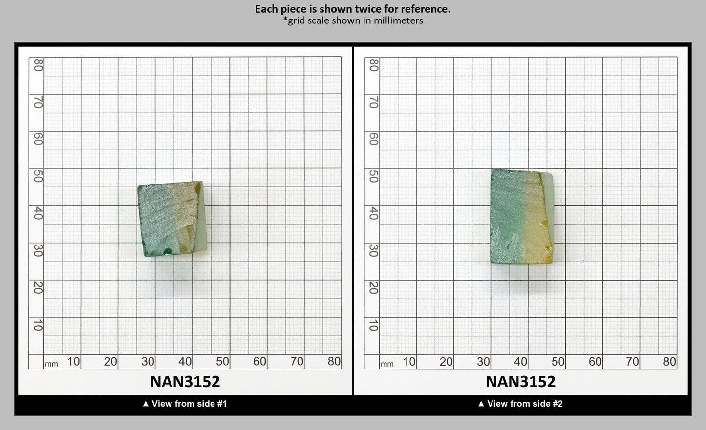 Nanosital Simulated Bi-Color Lab Created Faceting Rough for Gem Cutting - Green-Yellow - Various Sizes : NAN3152
