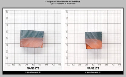 Nanosital Simulated Bi-Color Lab Created Faceting Rough for Gem Cutting - Pink-Blue - Various Sizes : NAN3173