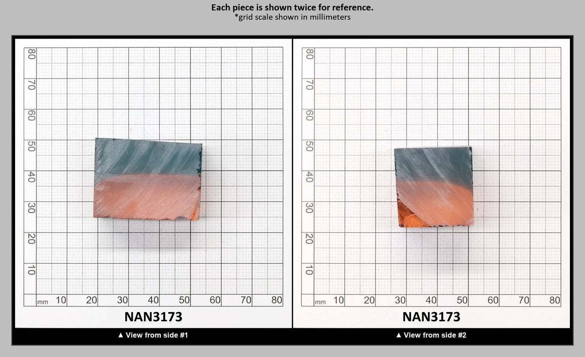 Nanosital Simulated Bi-Color Lab Created Faceting Rough for Gem Cutting - Pink-Blue - Various Sizes : NAN3173