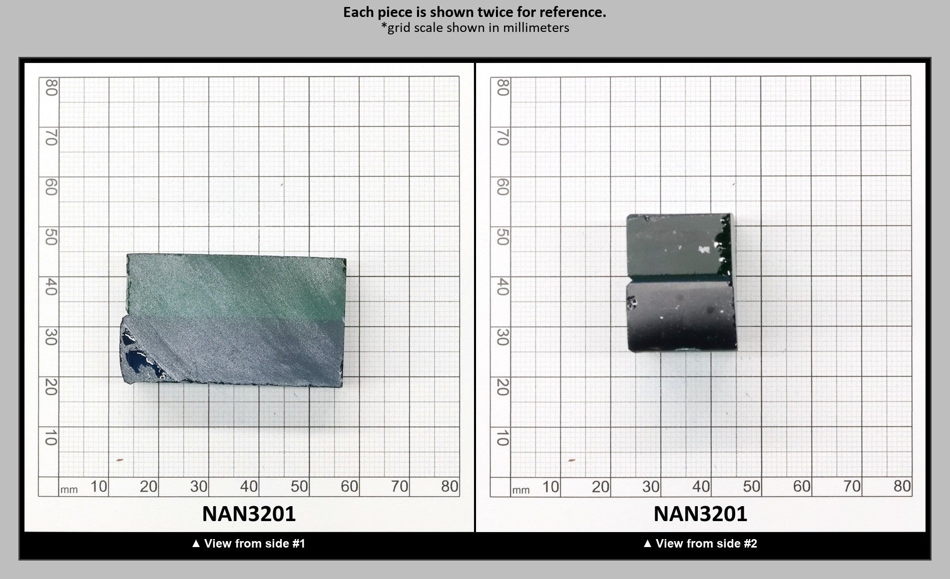 Nanosital Simulated Bi-Color Lab Created Faceting Rough for Gem Cutting - Blue-Green - Various Sizes : NAN3201