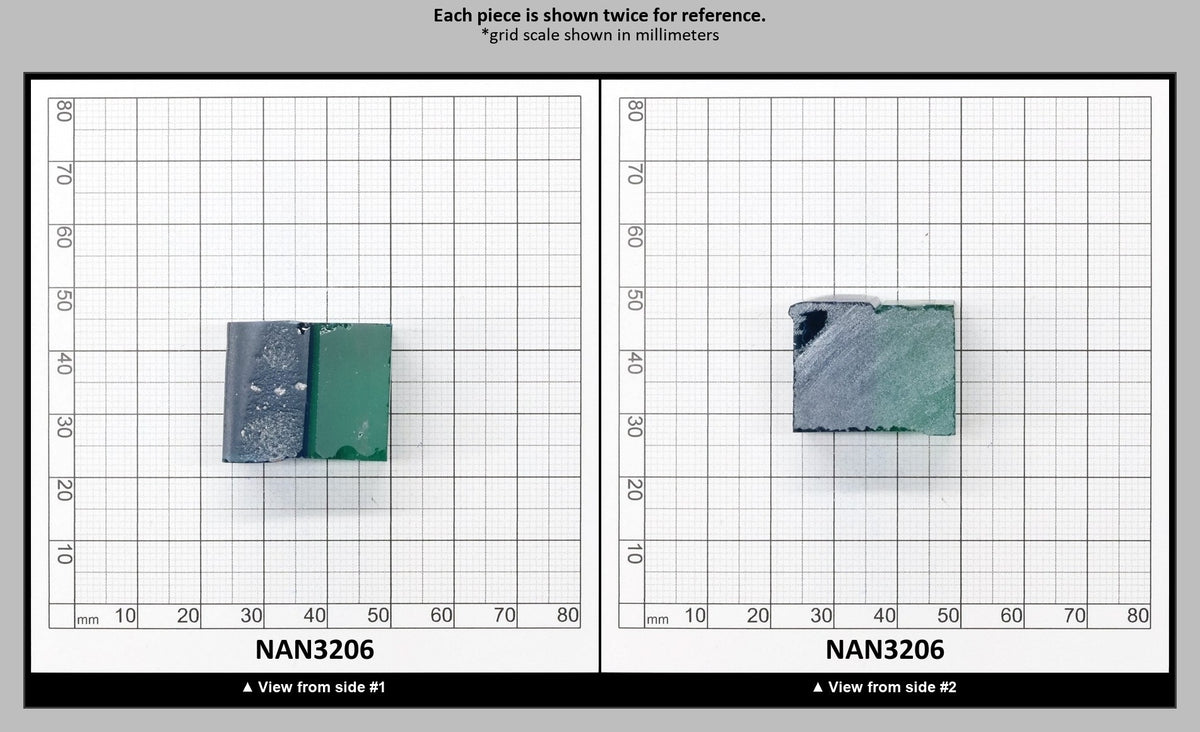 Nanosital Simulated Bi-Color Lab Created Faceting Rough for Gem Cutting - Blue-Green - Various Sizes : NAN3206