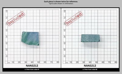 Nanosital Simulated (Included) Bi-Color Lab Created Faceting Rough for Gem Cutting - Blue-Green - Various Sizes : NAN3212