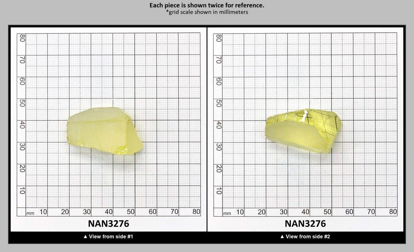 Nanosital Simulated Canary Yellow Citrine Lab Created Faceting Rough for Gem Cutting - #10 - Various Sizes : NAN3276