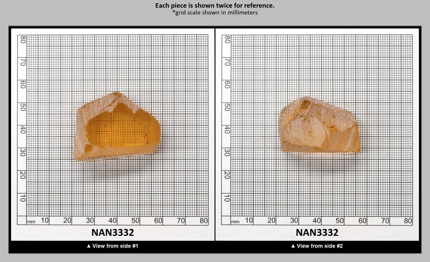 Nanosital Simulated Champagne Morganite Lab Created Faceting Rough for Gem Cutting - #777 - Various Sizes : NAN3332