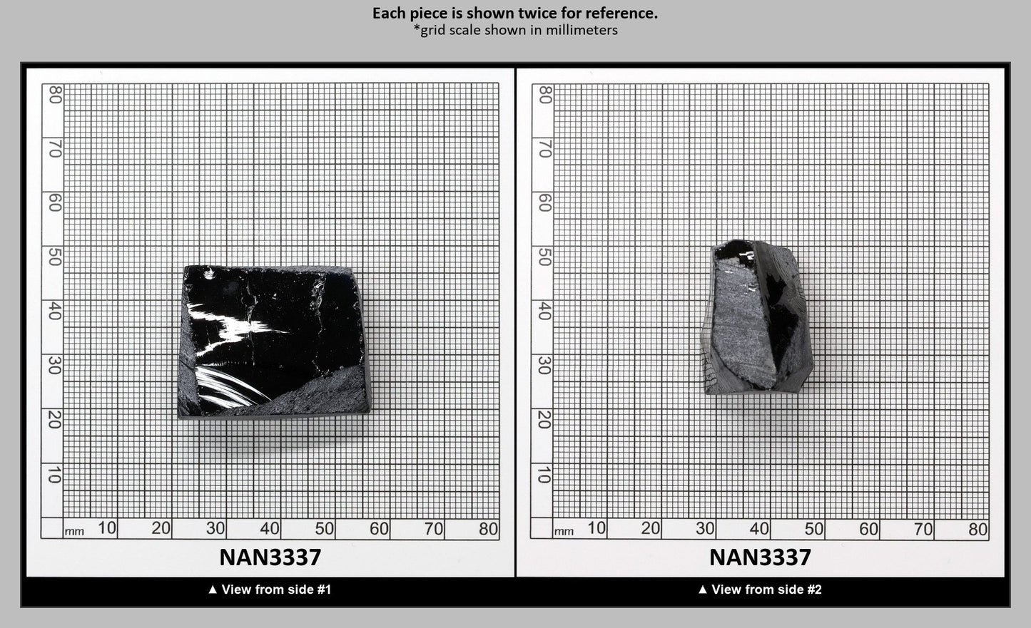 Nanosital Simulated Dark London Blue Topaz Lab Created Faceting Rough for Gem Cutting - #48 - Various Sizes : NAN3337