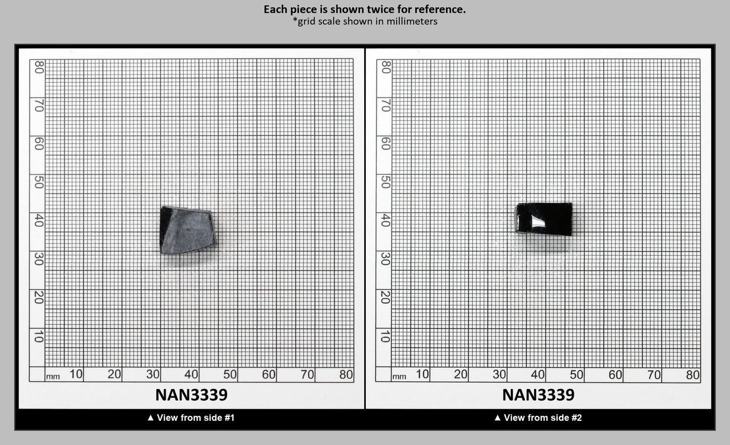 Nanosital Simulated Dark London Blue Topaz Lab Created Faceting Rough for Gem Cutting - #48 - Various Sizes : NAN3339