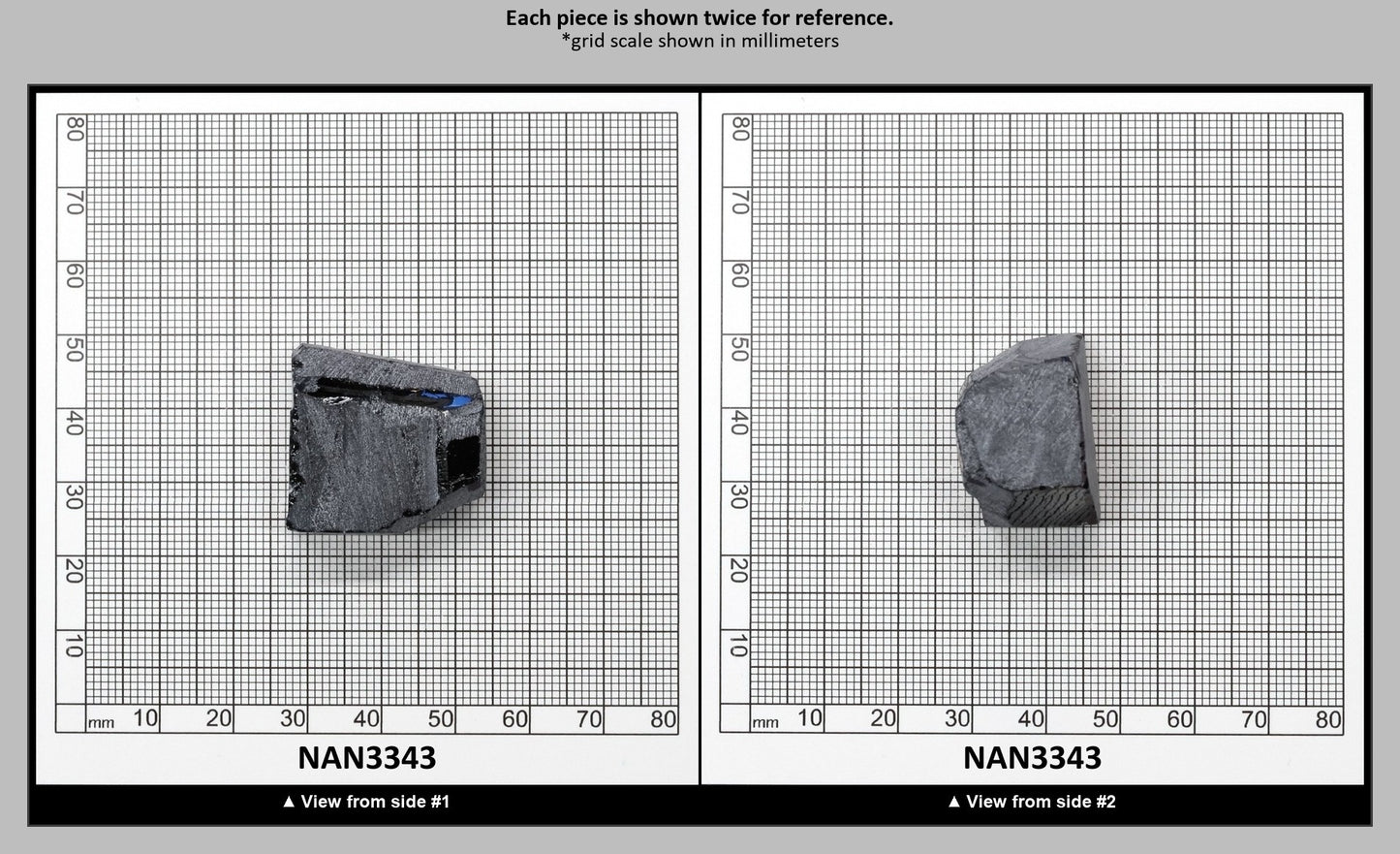 Nanosital Simulated Dark London Blue Topaz Lab Created Faceting Rough for Gem Cutting - #48 - Various Sizes : NAN3343