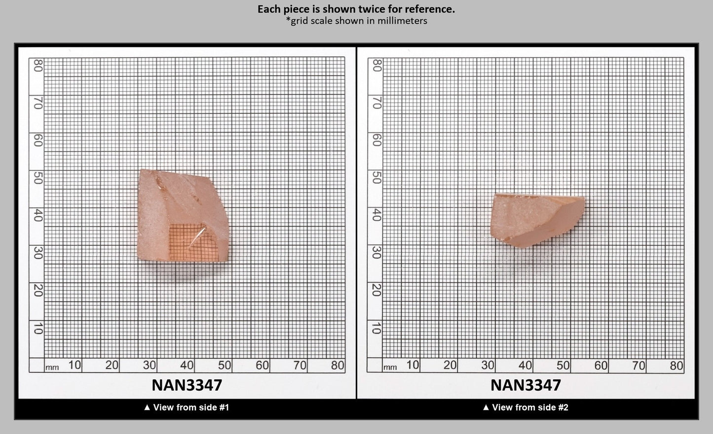 Nanosital Simulated Dark Peach Morganite Lab Created Faceting Rough for Gem Cutting - #45 - Various Sizes : NAN3347