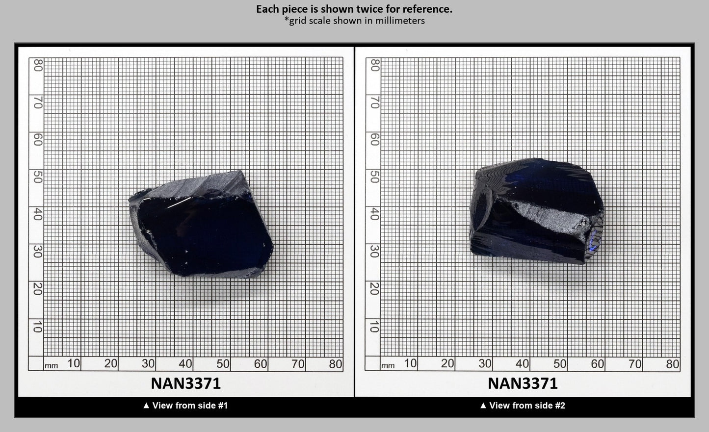 Nanosital Simulated Swiss Blue Topaz Lab Created Faceting Rough for Gem Cutting - #1782 - Various Sizes : NAN3371