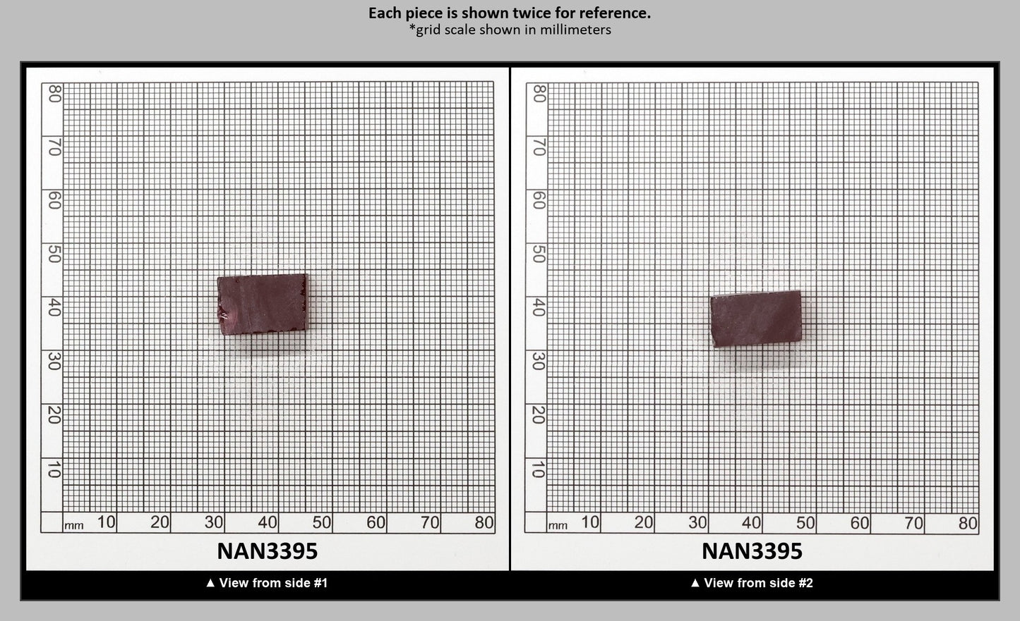 Nanosital Simulated Red Spinel Lab Created Faceting Rough for Gem Cutting - #B-30 - Various Sizes : NAN3395