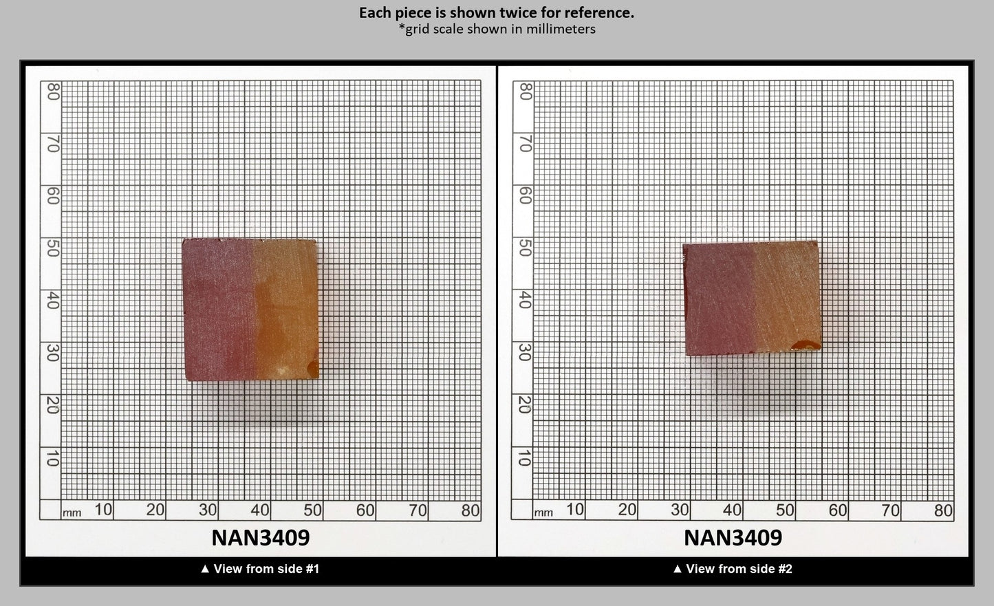 Nanosital Simulated Bi-Color Lab Created Faceting Rough for Gem Cutting - Kunzite-Intense Yellow - Various Sizes : NAN3409