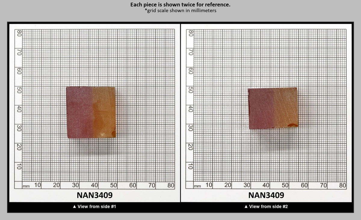 Nanosital Simulated Bi-Color Lab Created Faceting Rough for Gem Cutting - Kunzite-Intense Yellow - Various Sizes : NAN3409