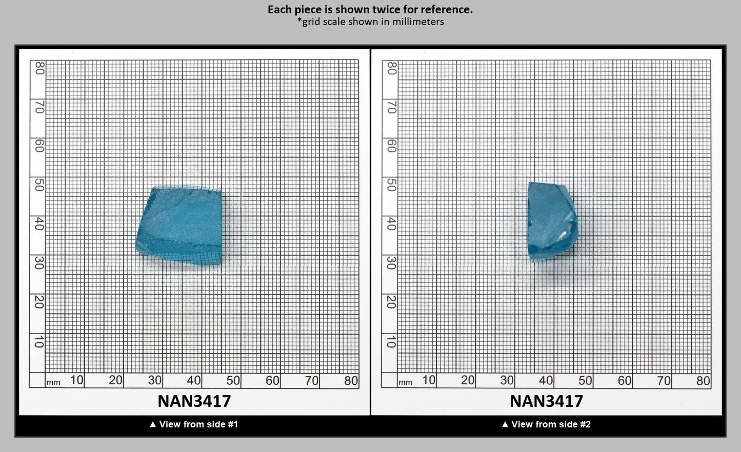 Nanosital Simulated Neon Paraiba Tourmaline Lab Created Faceting Rough for Gem Cutting - #B-6206 - Various Sizes : NAN3417