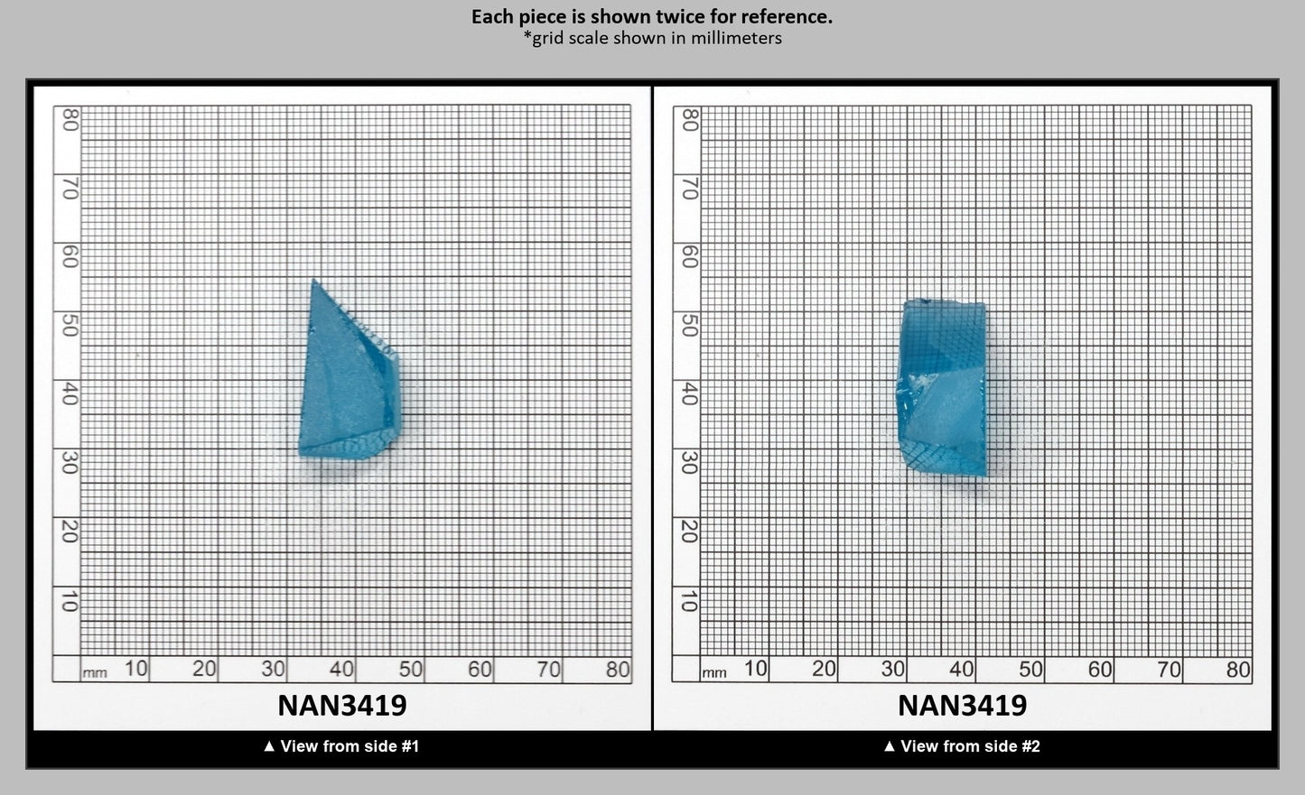 Nanosital Simulated Neon Paraiba Tourmaline Lab Created Faceting Rough for Gem Cutting - #B-6206 - Various Sizes : NAN3419