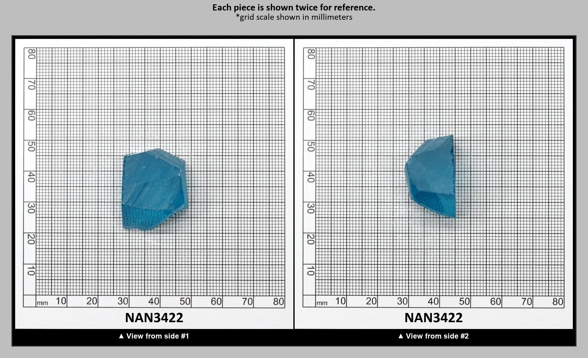 Nanosital Simulated Neon Paraiba Tourmaline Lab Created Faceting Rough for Gem Cutting - #B-6206 - Various Sizes : NAN3422