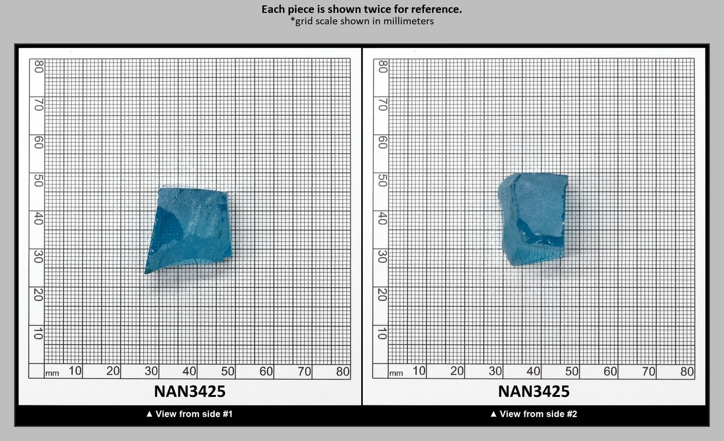 Nanosital Simulated Neon Paraiba Tourmaline Lab Created Faceting Rough for Gem Cutting - #B-6206 - Various Sizes : NAN3425
