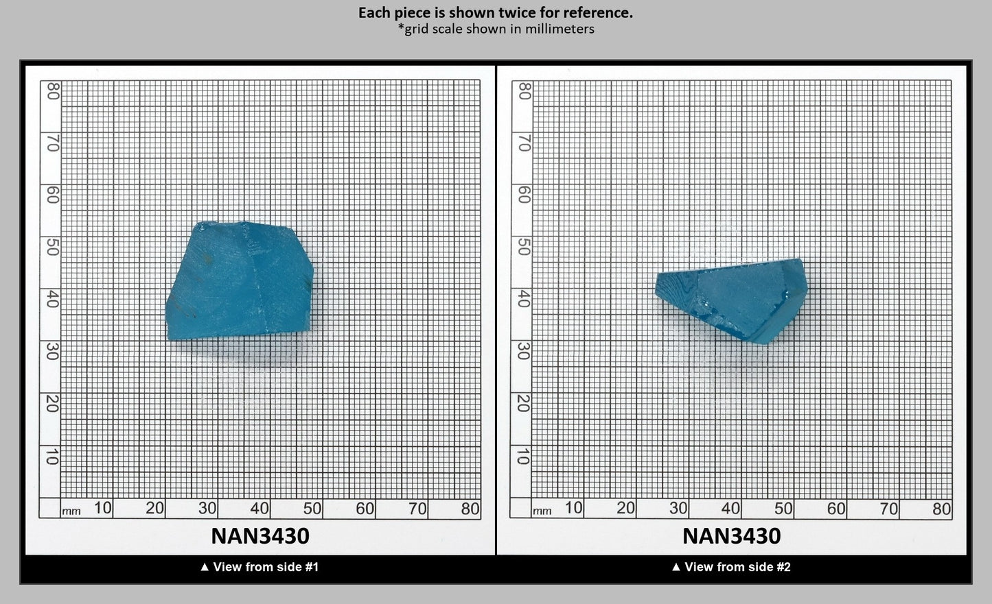 Nanosital Simulated Neon Paraiba Tourmaline Lab Created Faceting Rough for Gem Cutting - #B-6206 - Various Sizes : NAN3430