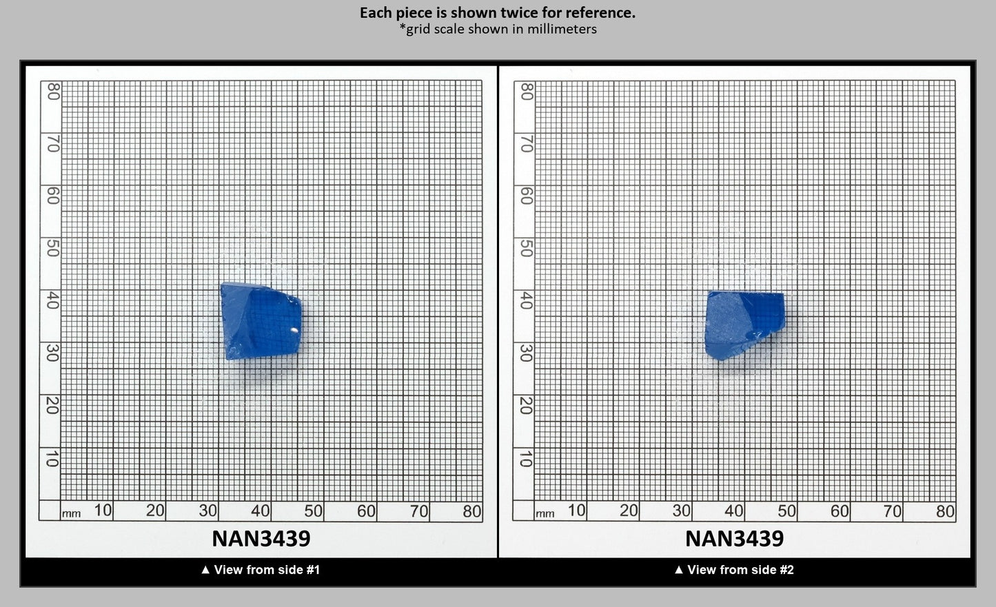Nanosital Simulated Ultramarine Lab Created Faceting Rough for Gem Cutting - #A-7408 - Various Sizes : NAN3439