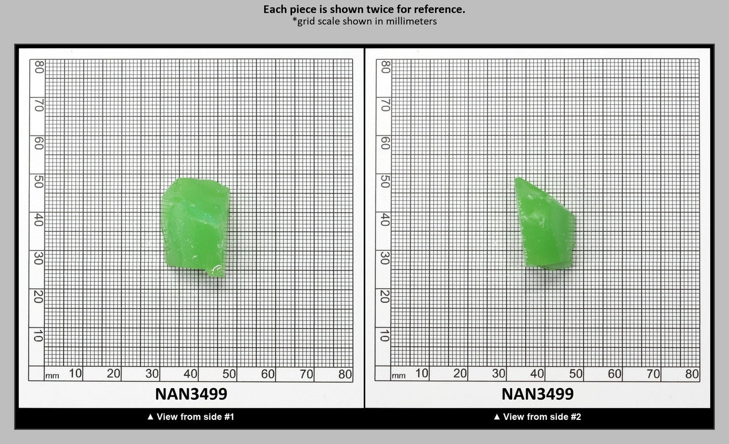 Nanosital Simulated Light Kryptonite Opal Lab Created Faceting Rough for Gem Cutting - #0011/1 - Various Sizes : NAN3499