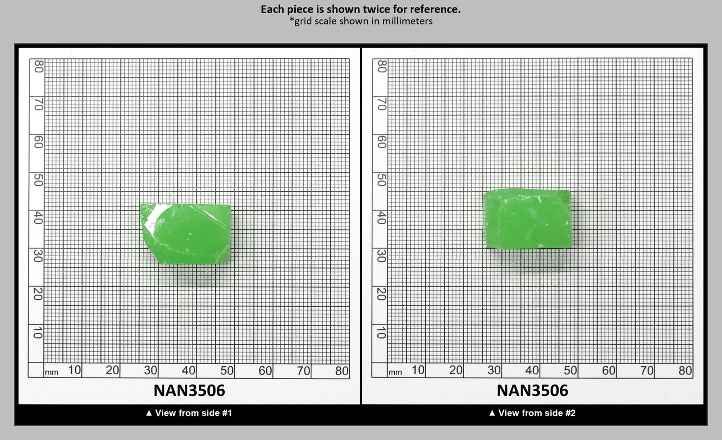 Nanosital Simulated Light Kryptonite Opal Lab Created Faceting Rough for Gem Cutting - #0011/1 - Various Sizes : NAN3506