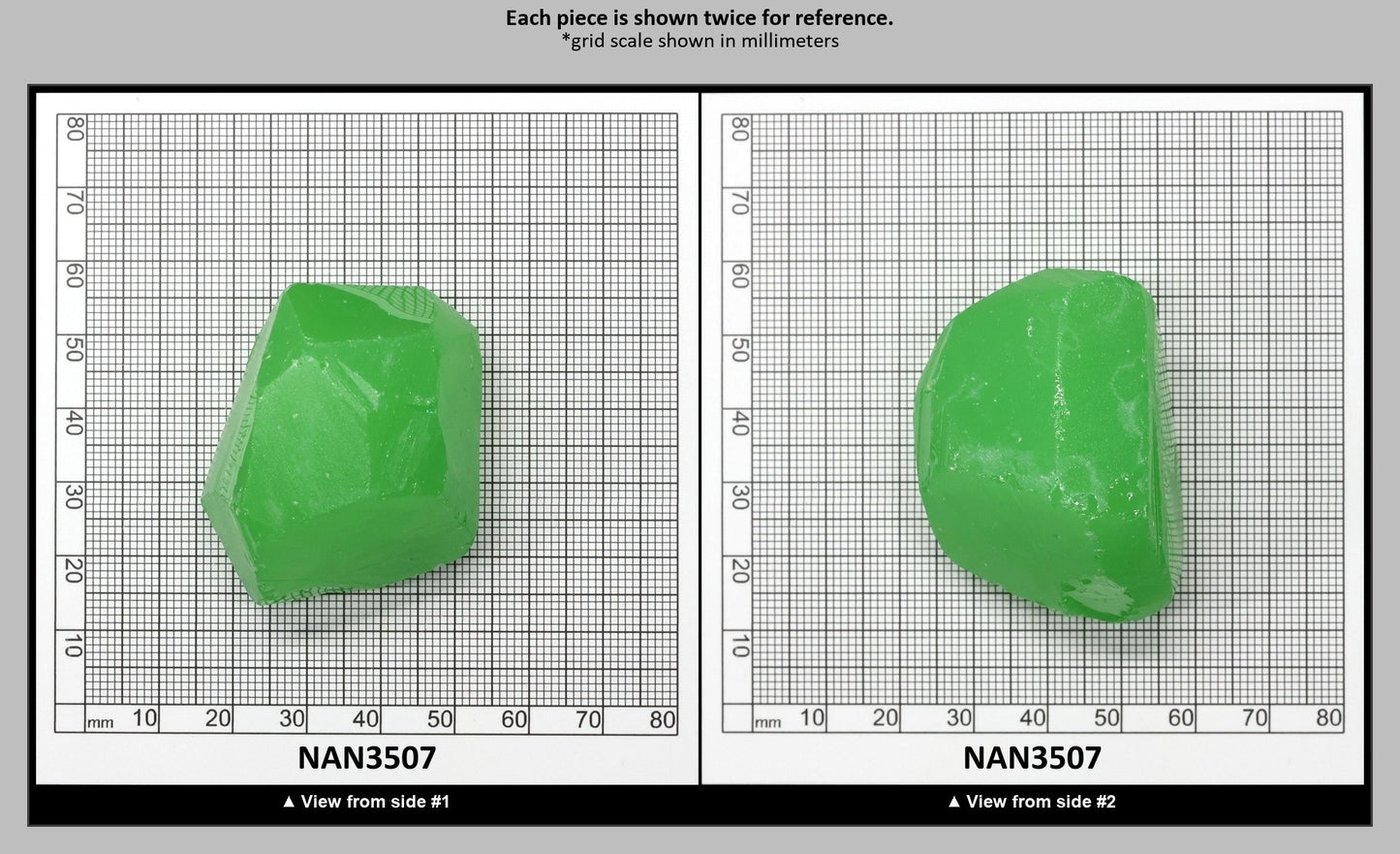 Nanosital Simulated Light Kryptonite Opal Lab Created Faceting Rough for Gem Cutting - #0011/1 - Various Sizes : NAN3507