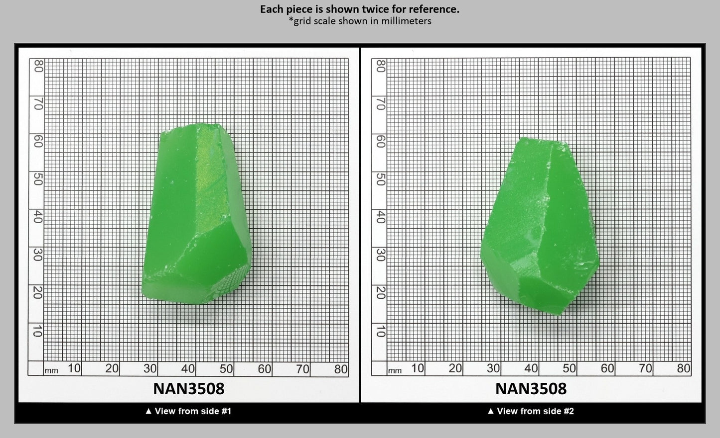 Nanosital Simulated Light Kryptonite Opal Lab Created Faceting Rough for Gem Cutting - #0011/1 - Various Sizes : NAN3508