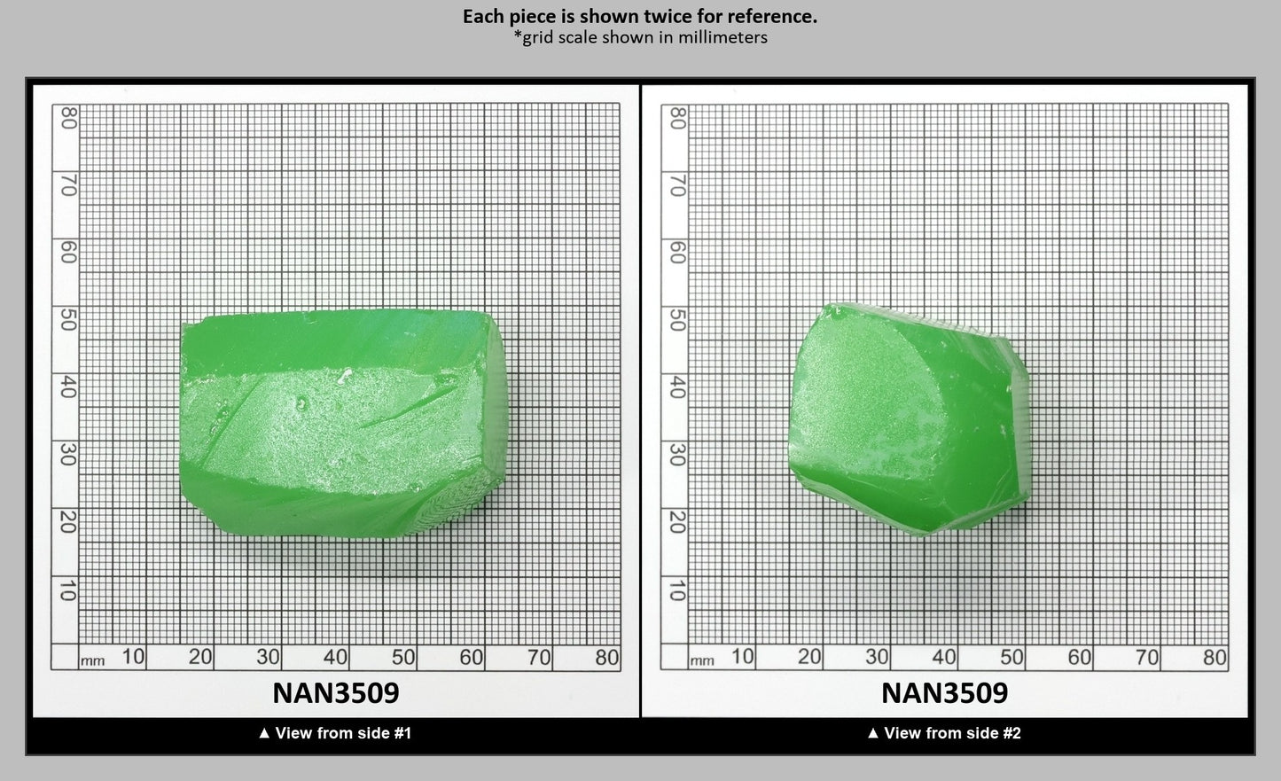 Nanosital Simulated Light Kryptonite Opal Lab Created Faceting Rough for Gem Cutting - #0011/1 - Various Sizes : NAN3509