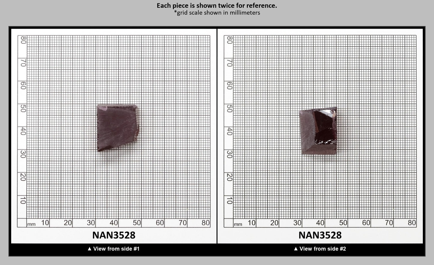 Nanosital Simulated Light Bordeaux Lab Created Faceting Rough for Gem Cutting - #A-7859 - Various Sizes : NAN3528