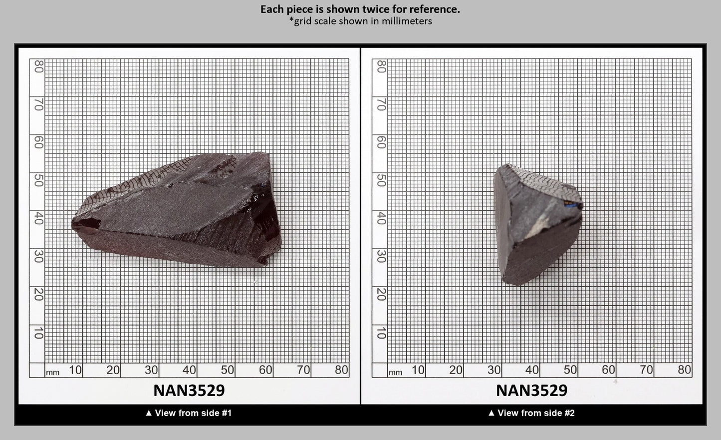 Nanosital Simulated Light Bordeaux Lab Created Faceting Rough for Gem Cutting - #A-7859 - Various Sizes : NAN3529
