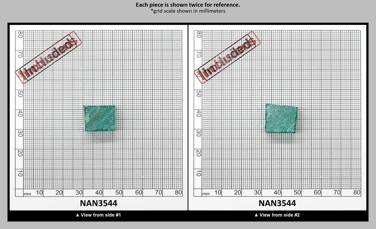 Nanosital Simulated Light Emerald (Slightly Included)  Lab Created Faceting Rough for Gem Cutting - #Z-0/4- Various Sizes : NAN3544