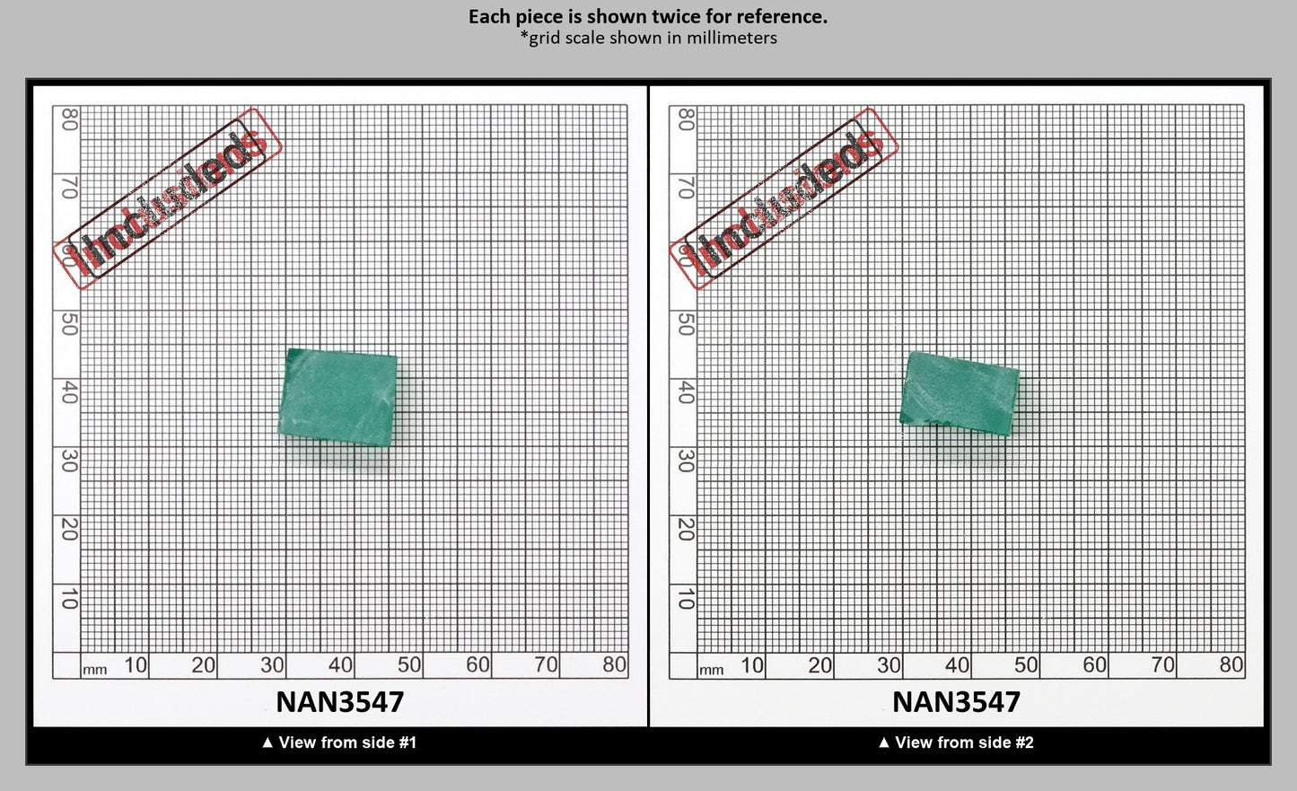 Nanosital Simulated Light Emerald (Slightly Included)  Lab Created Faceting Rough for Gem Cutting - #Z-0/4- Various Sizes : NAN3547