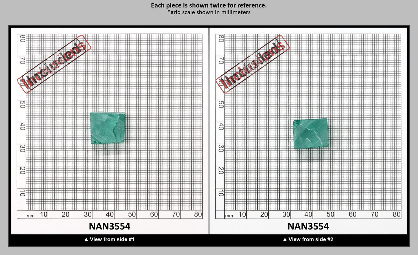 Nanosital Simulated Light Emerald (Slightly Included)  Lab Created Faceting Rough for Gem Cutting - #Z-0/4- Various Sizes : NAN3554