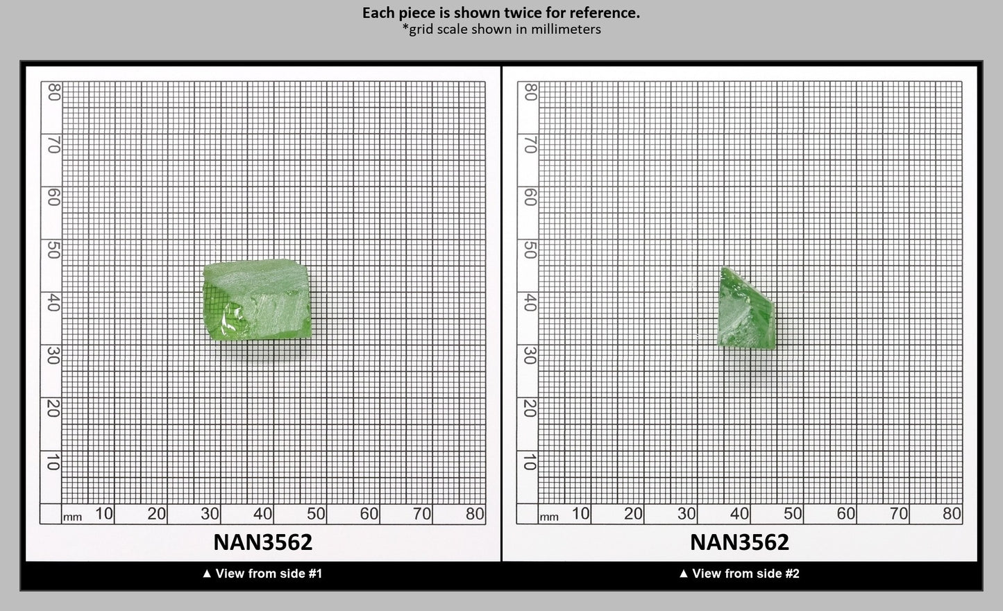 Nanosital Simulated Color Changing Lab Created Faceting Rough for Gem Cutting - #B-1719 - Various Sizes : NAN3562