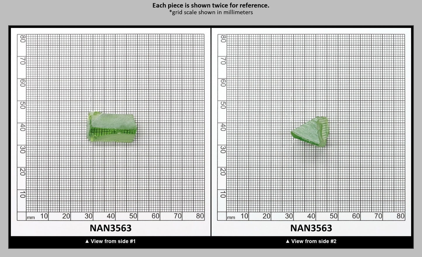 Nanosital Simulated Color Changing Lab Created Faceting Rough for Gem Cutting - #B-1719 - Various Sizes : NAN3563
